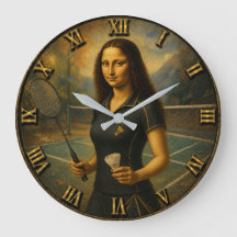Funny Badminton Mona Lisa Shuttlecock Gift 