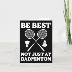 Funny Badminton Player Badminton Commentator Karte