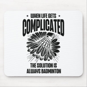 Funny Badminton Player Liebe Shuttle Design 15 Mousepad