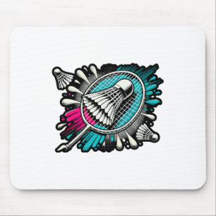 Funny Badminton Player Liebe Shuttle Design 17 Mousepad