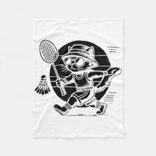 Funny Badminton Player Liebe Shuttle Design 25 Fleecedecke