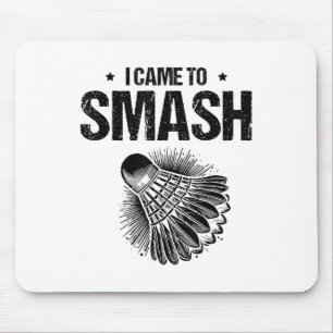 Funny Badminton Player Liebe Shuttle Design 5 Mousepad