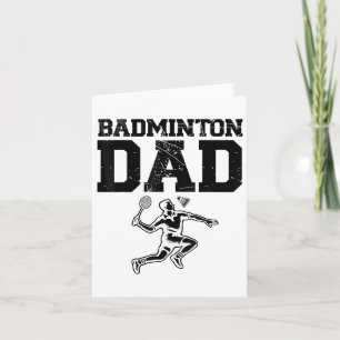Funny Badminton Player Liebe Shuttle Design 9 Karte