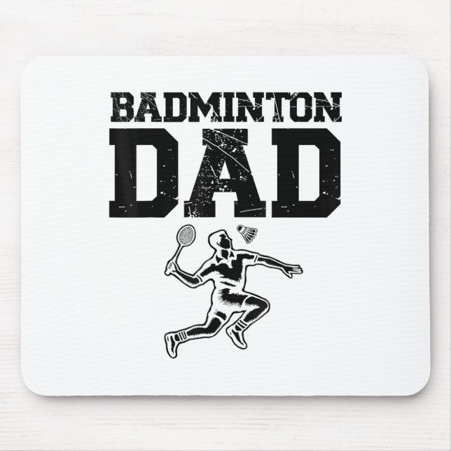 Funny Badminton Player Liebe Shuttle Design 9 Mousepad (Vorne)