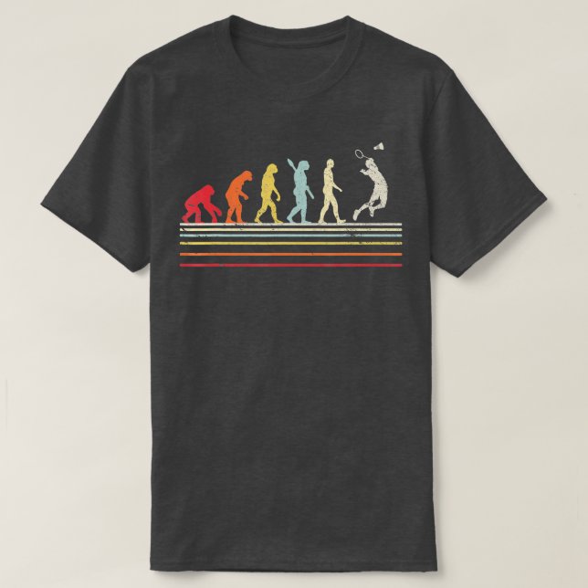 Funny Badminton Shirt (Design vorne)