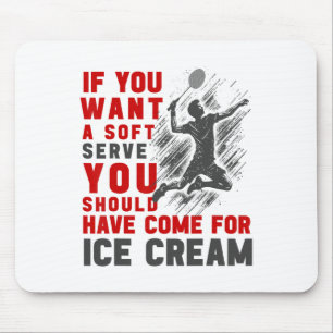 Funny Badminton Shirt Men Women Badminton Player 4 Mousepad