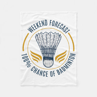 Funny Badminton Shirt Men Women Badminton Player 7 Fleecedecke