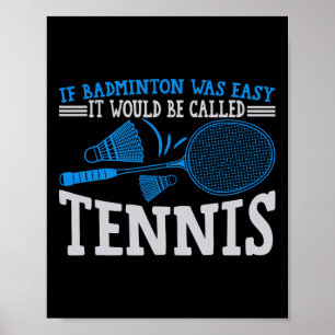 Funny Badminton Spaß Smash Shuttle Birdie Sport 4 Poster