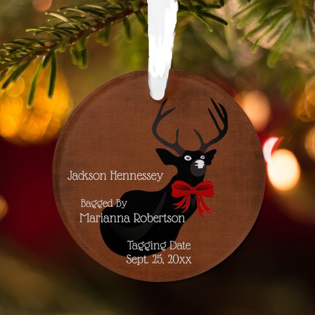 Funny Bagged Buck Newlywed Ornament (Von Creator hochgeladen)