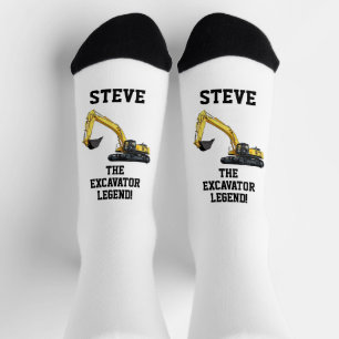 Funny Bagger Legend Heavy Equipment Operator so Socken
