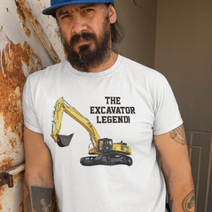 Funny Bagger Legend Heavy Equipment Operator T-Shirt