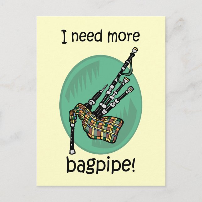 Funny bagpipe postkarte (Vorderseite)