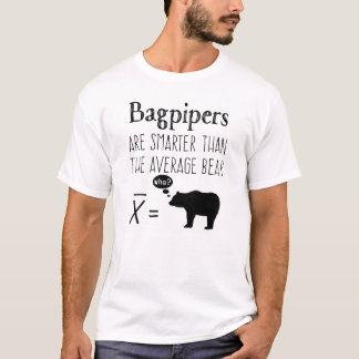 Funny Bagpipe T - Shirt - durchschnittlicher Bär