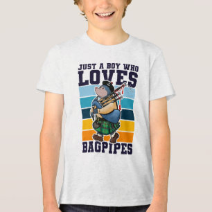 Funny Bagpipe Tri-Blend Shirt