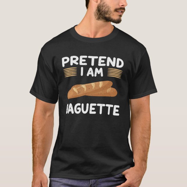 Funny Baguette Lover Sprichwort Französischer Back T-Shirt (Vorderseite)