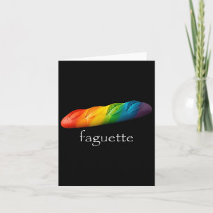 Funny Baguette Rainbow Faguette Lgbt Pride Monat Karte