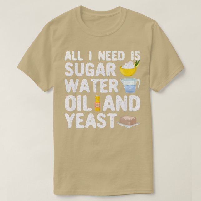Funny Baker Brot Backbäcker T-Shirt (Design vorne)