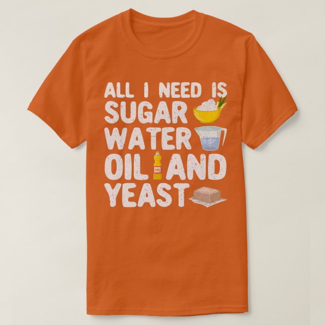 Funny Baker Brot Backbäcker T-Shirt (Design vorne)
