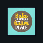 Funny Baking Bäckerei Typografie Retro Wand Kunst<br><div class="desc">Bunte Typografie mit Retro und lebhaften Farben. Die sonnigen Punts und Zitate über Essen,  Kochen,  Backen und Essen. Perfekte Dekoration für Ihre Küche,  Ihr Abendessen,  Café,  Bäckerei oder Restaurant. Die Hintergrundfarbe (Kreis und Quadrat) ist über das Design Tool anpassbar.</div>