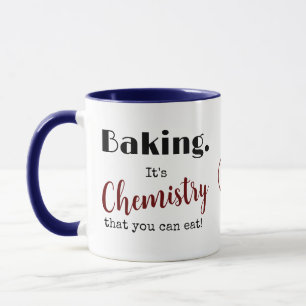 Funny Baking Es ist Chemistry Monogram Tasse