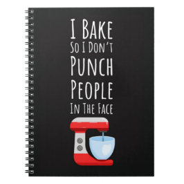 Funny Baking Gifts For Adults Humor Humorous Quote Notizblock