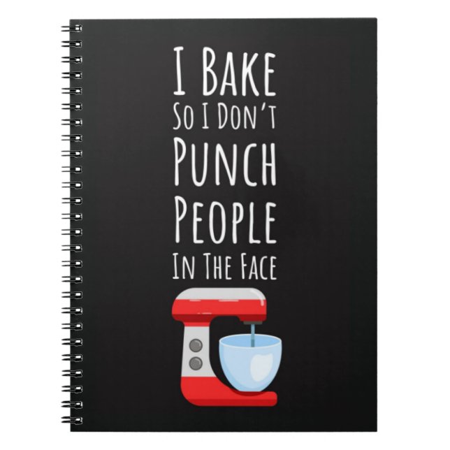 Funny Baking Gifts For Adults Humor Humorous Quote Notizblock (Vorderseite)