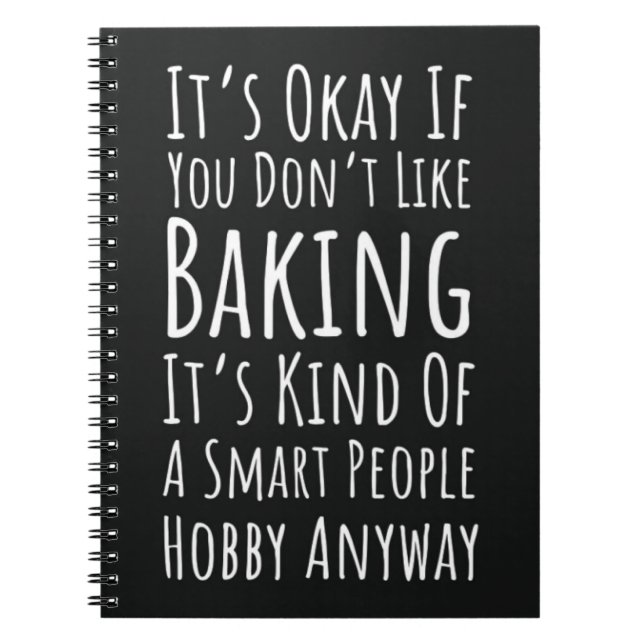 Funny Baking Gifts Humor Humorous Bakery Baker Notizblock (Vorderseite)