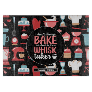 Funny Baking Meme Whisk Taker Retro Bäckerei Muste Schneidebrett