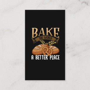 Funny Baking Quote Bäckerei Kuchen Brot Lover Visitenkarte