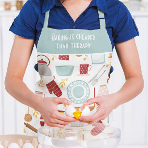Funny Baking Sprichwort Moderne Küche Blau Schürze