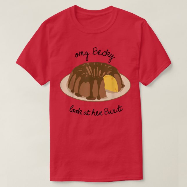 Funny Baking T für Bäcker Liebe Bake Bundt Kuchen  T-Shirt (Design vorne)