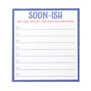 Funny Bald fisch zu tun, um Notepad Notizblock