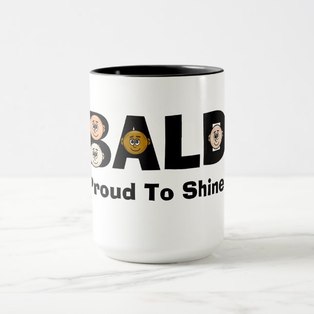 Funny Bald Pride Tasse für Männer (Zentrum)