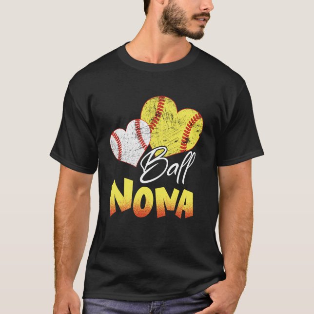 Funny Ball Nona Softball Baseball Geschenke Pullov T-Shirt (Vorderseite)