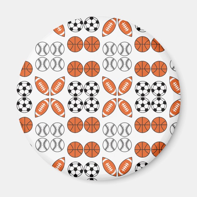 Funny Ball Pattern Magnet (Vorne)