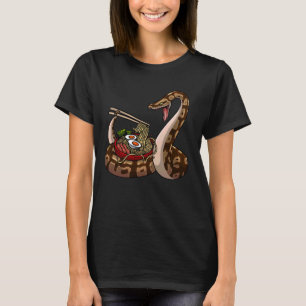 Funny Ball Python Kunst für Männer Schlangen Ball T-Shirt