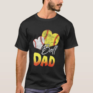 Funny Ball Vater Softball Baseball Geschenke T-Shirt