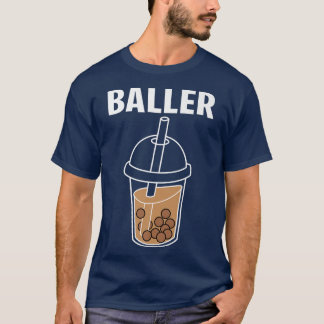 Funny Baller Bubble Milk Tee Niedlich Kawaii Boba 