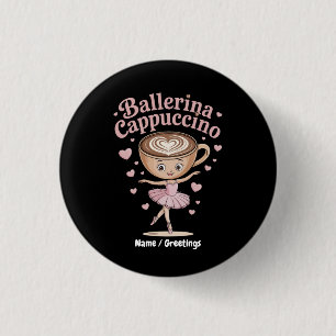 Funny Ballerina Cappuccina Italienisch Brainrot Me Button
