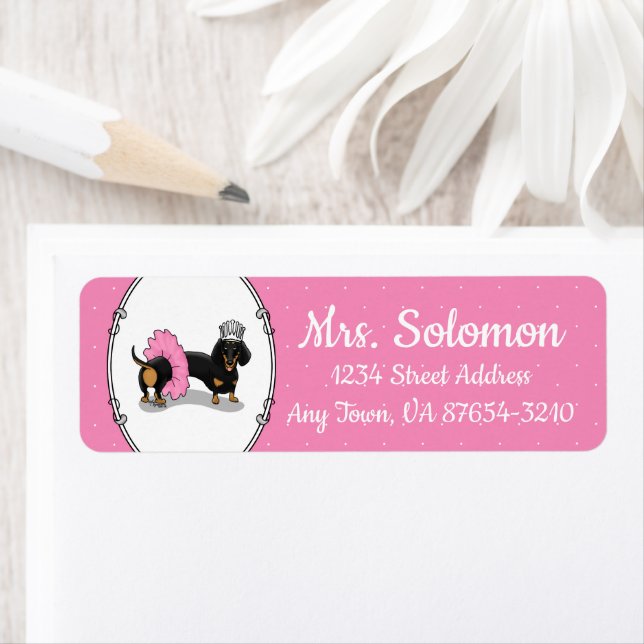 Funny Ballerina Princess Dackel (schwarz & braun) (Insitu)