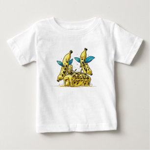 Funny Banana and Brot Cartoon Kinder T - Shirt