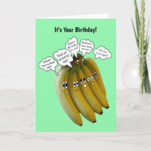Funny Banana Birthday Card Dankeskarte
