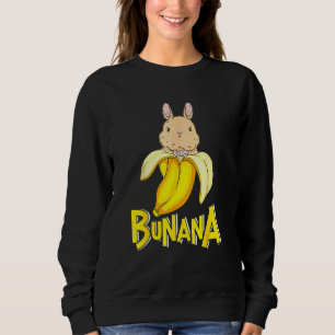 Funny Banana Bunny Rabbit Sweatshirt