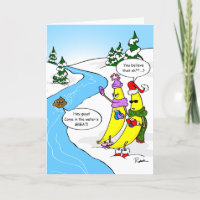 Funny Banana Christmas Card | Individuelle Urlaubs