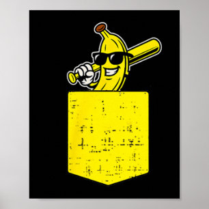 Funny Banana Cket Frucht Männer Jungen Kinder Frau Poster