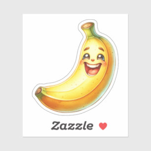 Funny Banana Custom-Cut Vinyl Stickers Aufkleber