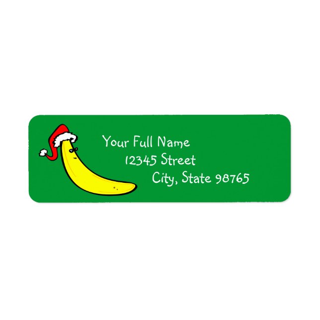 Funny Banana Custom Return Address Label (Vorne)