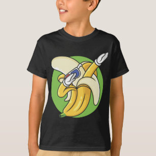 Funny Banana Dabbing Tanzen Niedliches Obst Vegane T-Shirt
