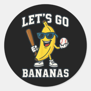Funny Banana Fruit Lover Bananen Nachname Persona Runder Aufkleber