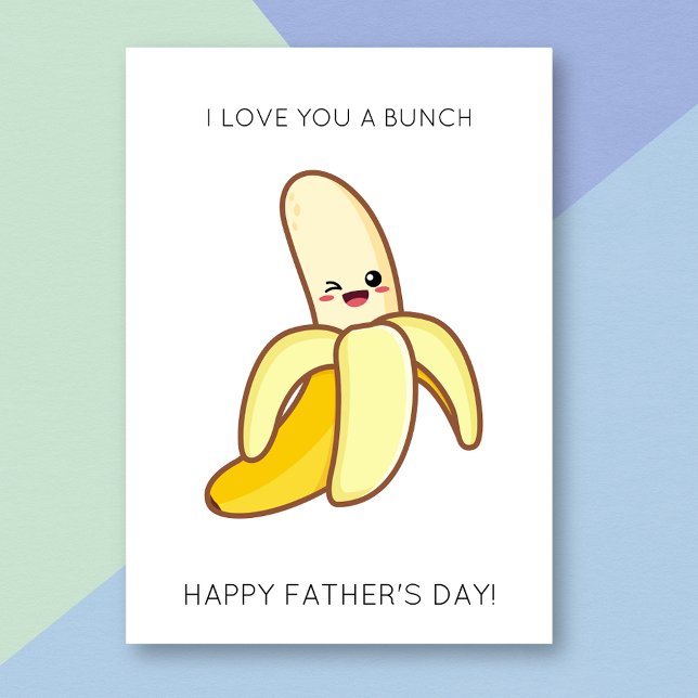 Funny Banana Fruit Pun Vatertag Card Karte (Von Creator hochgeladen)